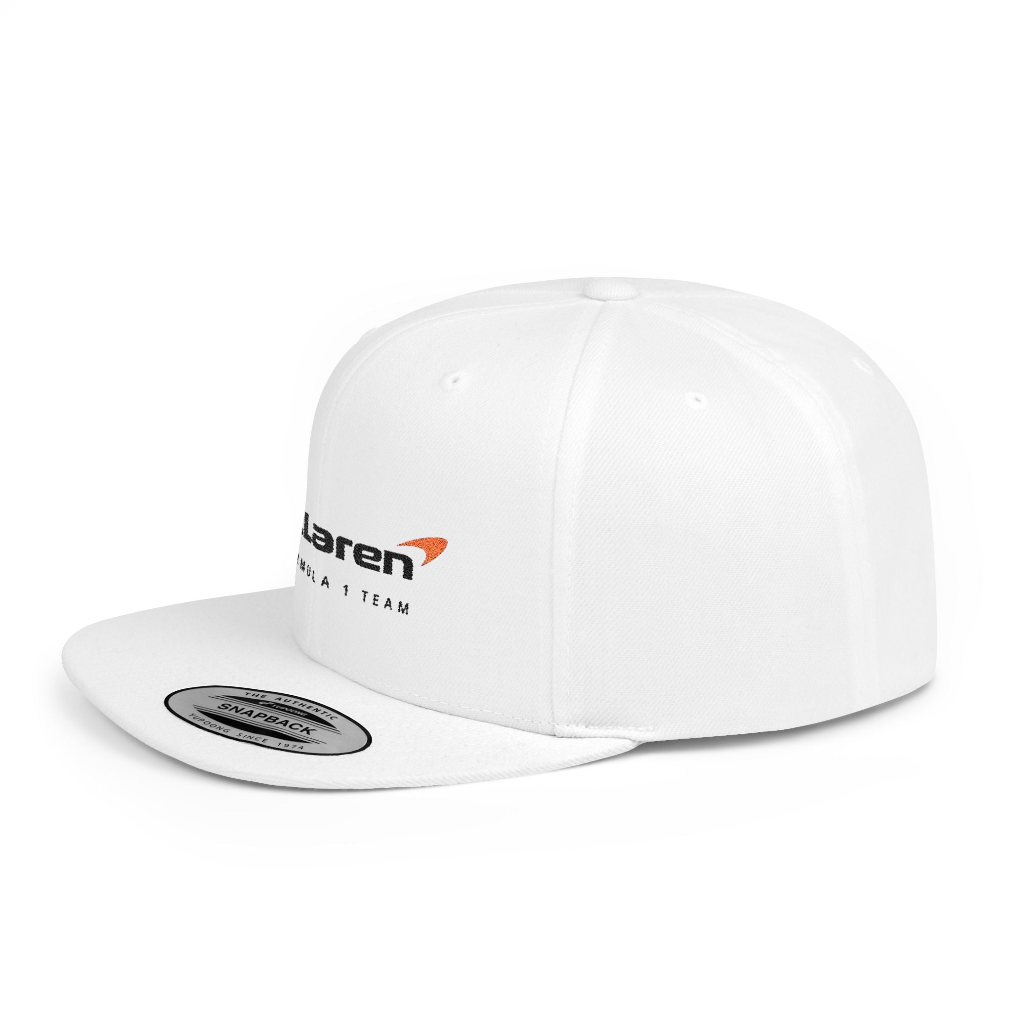 McLaren Formula 1 Flat Bill Snapback Cap, Racing Hat, Motorsport Gear, Gift for Car Lovers, Summer Accessories