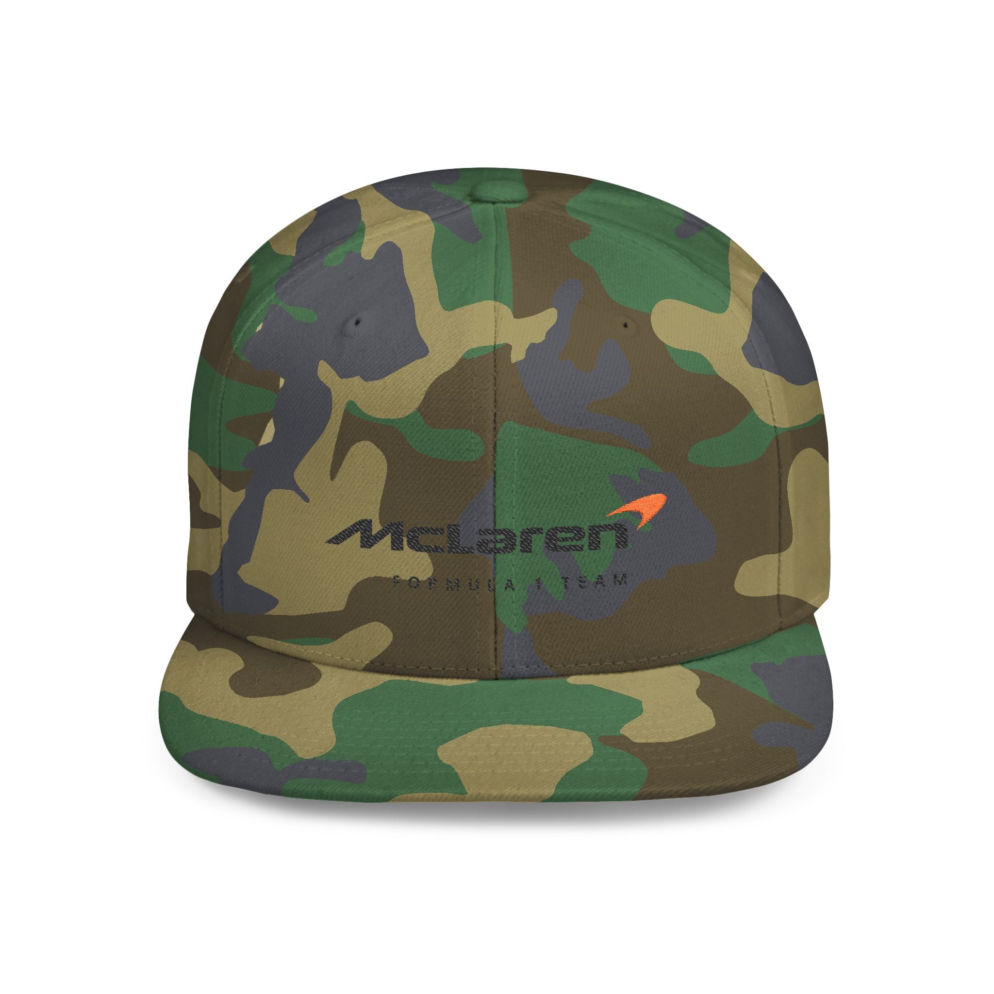 McLaren Formula 1 Flat Bill Snapback Cap, Racing Hat, Motorsport Gear, Gift for Car Lovers, Summer Accessories