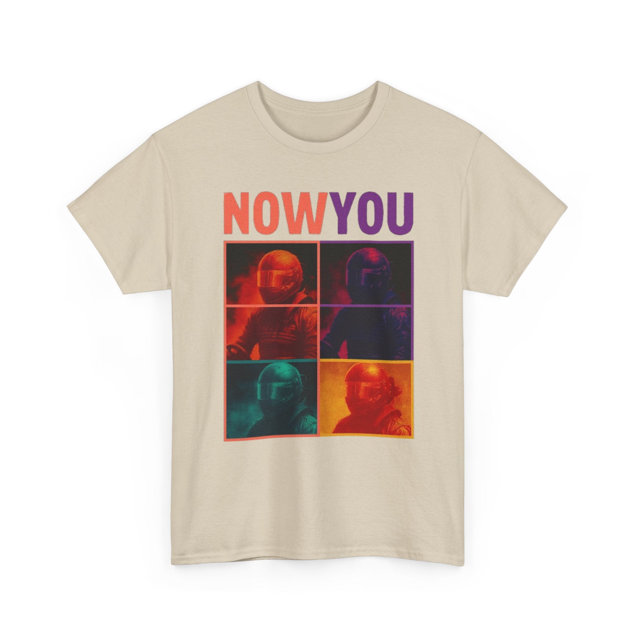 Now You Pop Art Tee — Retro Color-Block Portrait Cotton T-Shirt | Premium Streetwear