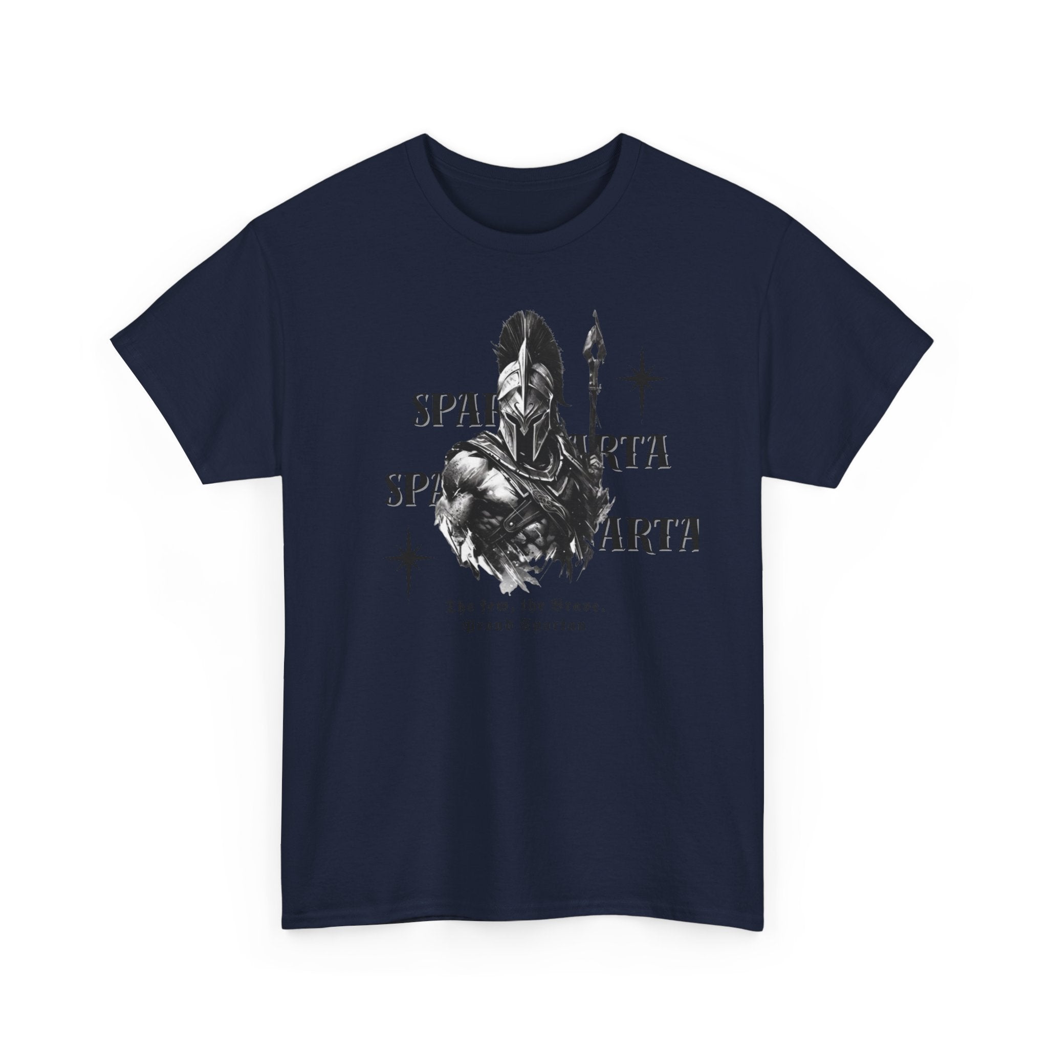 Sparta Warrior T-Shirt — "Sparta" Graphic Spartan Helmet & Spear Tee | Premium Streetwear