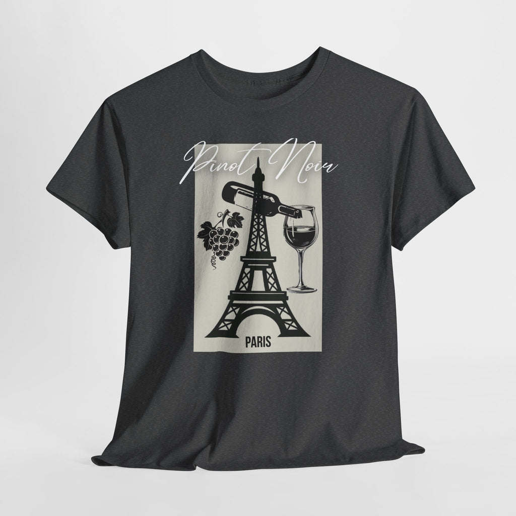 Paris Wine Tee — "Pinot Noir" Eiffel Tower Wine Glass T-Shirt | Premium Streetwear