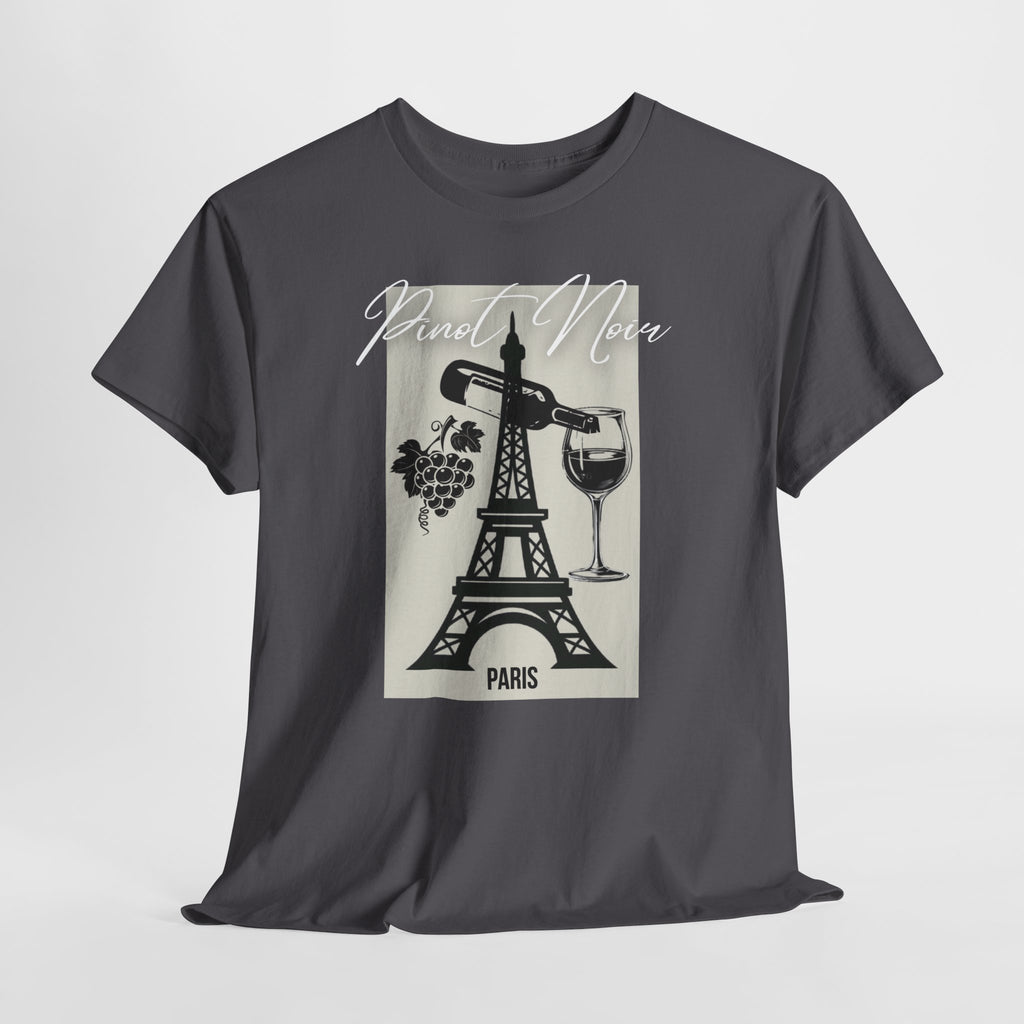 Paris Wine Tee — "Pinot Noir" Eiffel Tower Wine Glass T-Shirt | Premium Streetwear