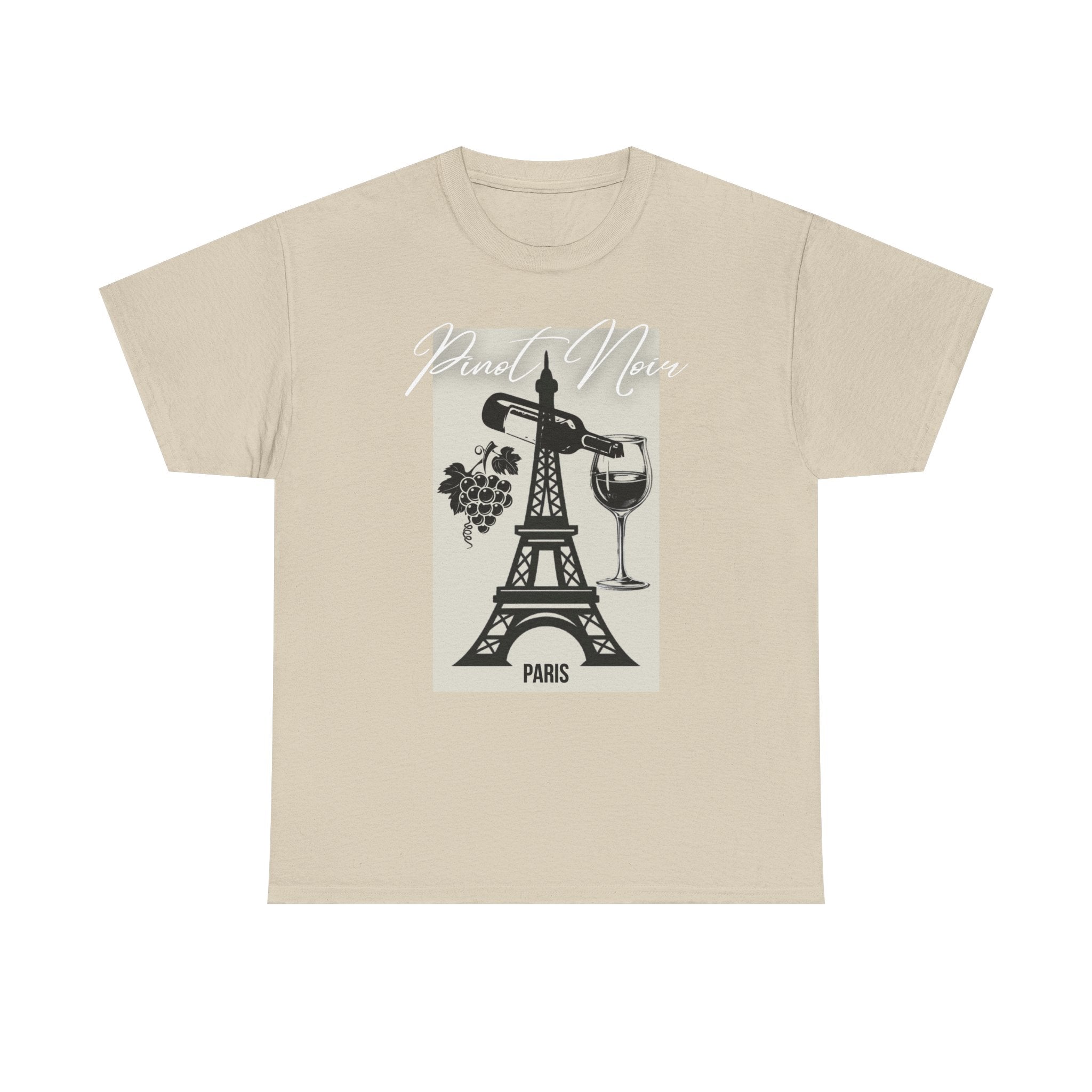 Paris Wine Tee — "Pinot Noir" Eiffel Tower Wine Glass T-Shirt | Premium Streetwear
