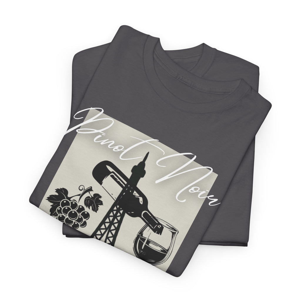 Paris Wine Tee — "Pinot Noir" Eiffel Tower Wine Glass T-Shirt | Premium Streetwear