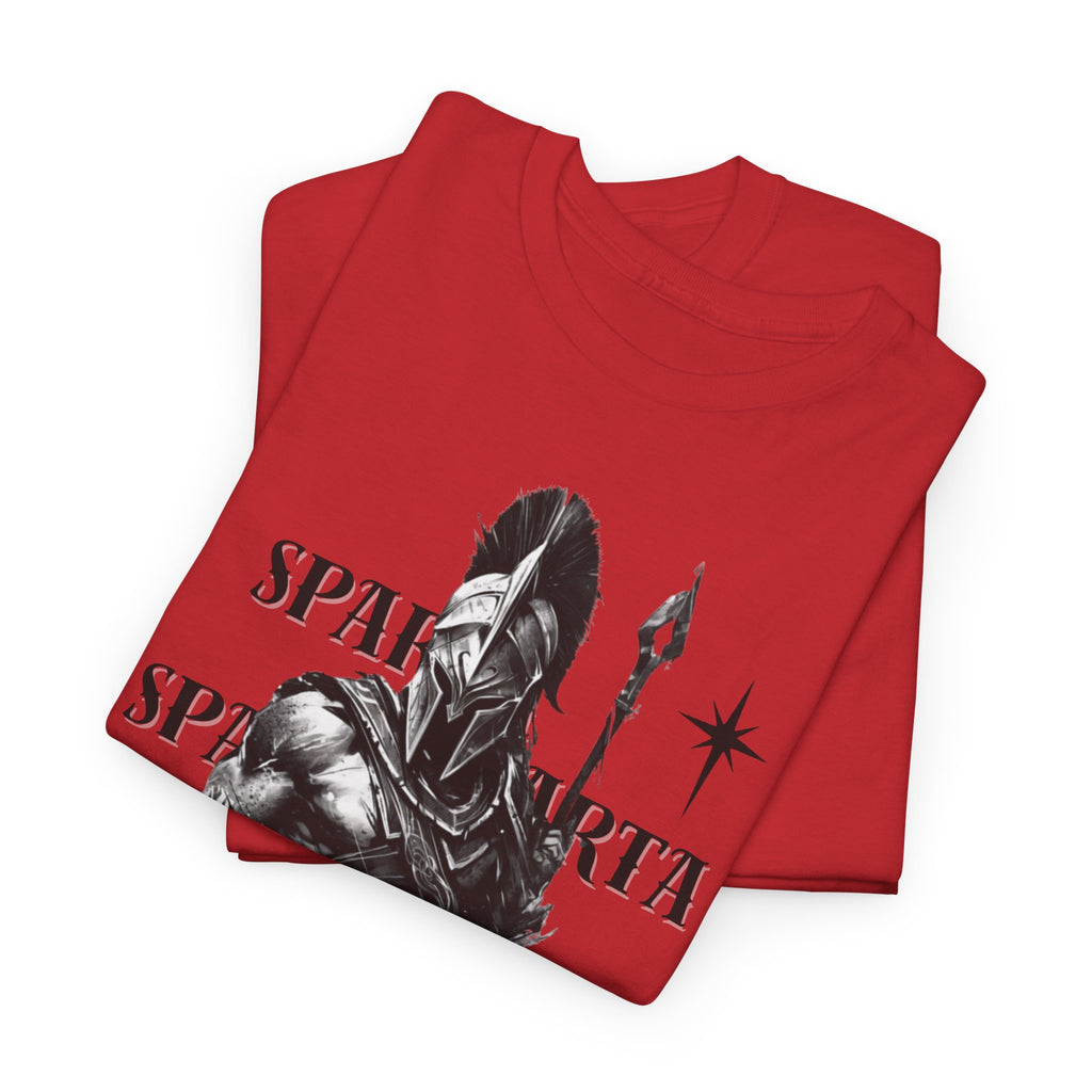 Sparta Warrior T-Shirt — "Sparta" Graphic Spartan Helmet & Spear Tee | Premium Streetwear