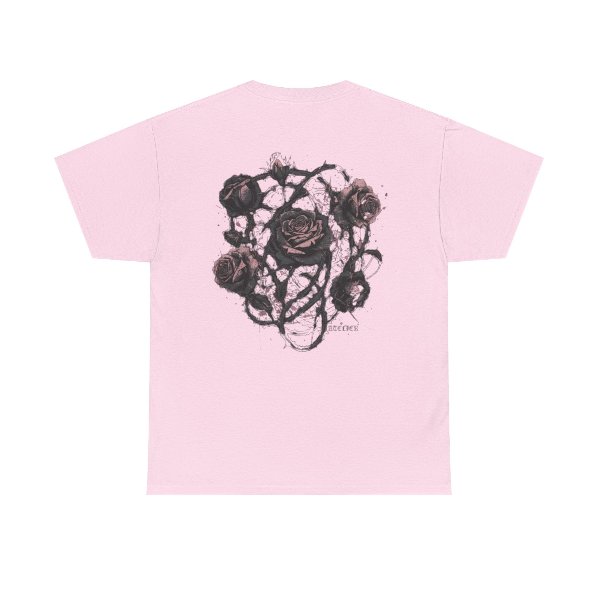 Twisted Rose Tee — Dark Romantic Graphic T-Shirt | Bolivon Atelier Premium Cotton