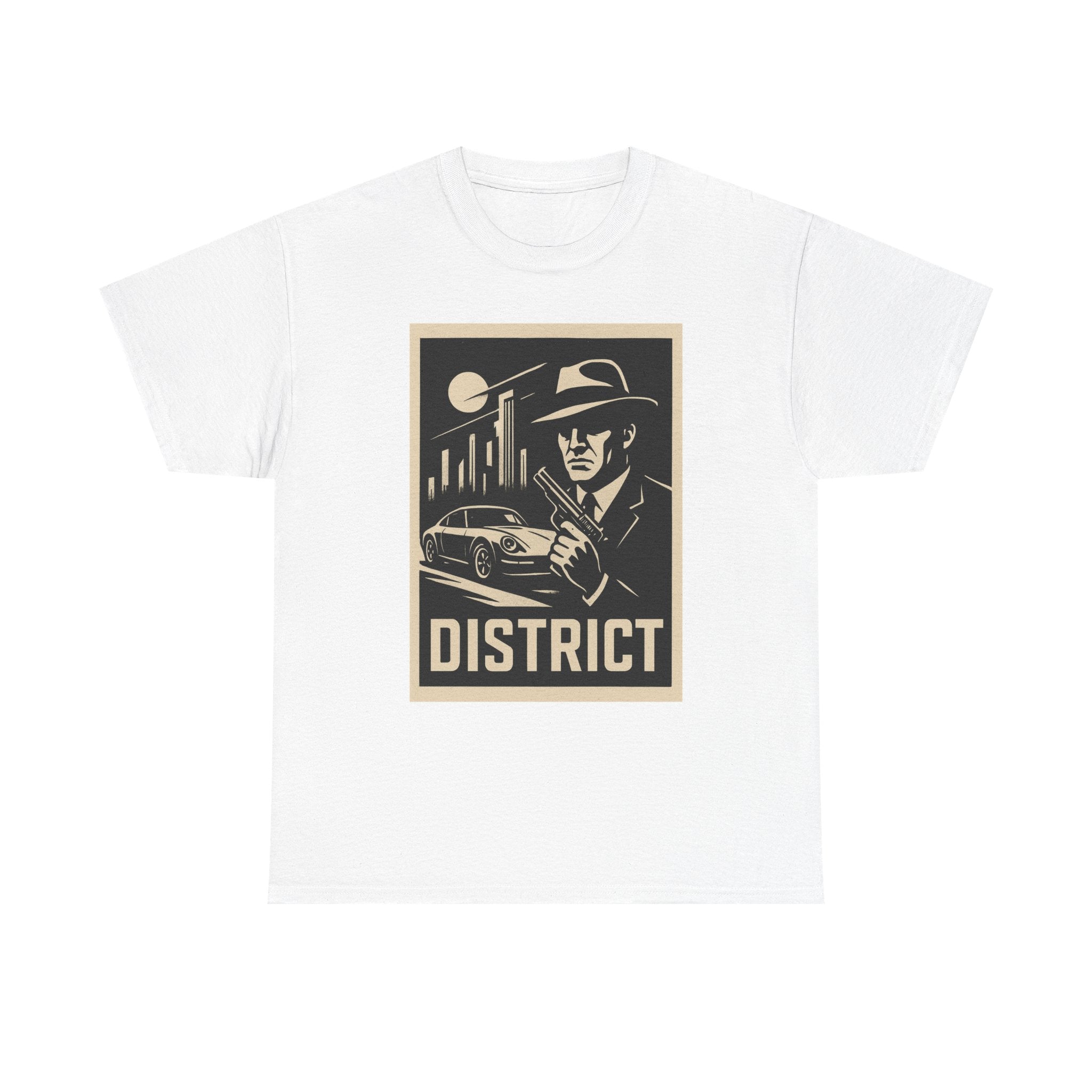 District Noir Tee — Vintage Detective Graphic T-Shirt | Premium Streetwear