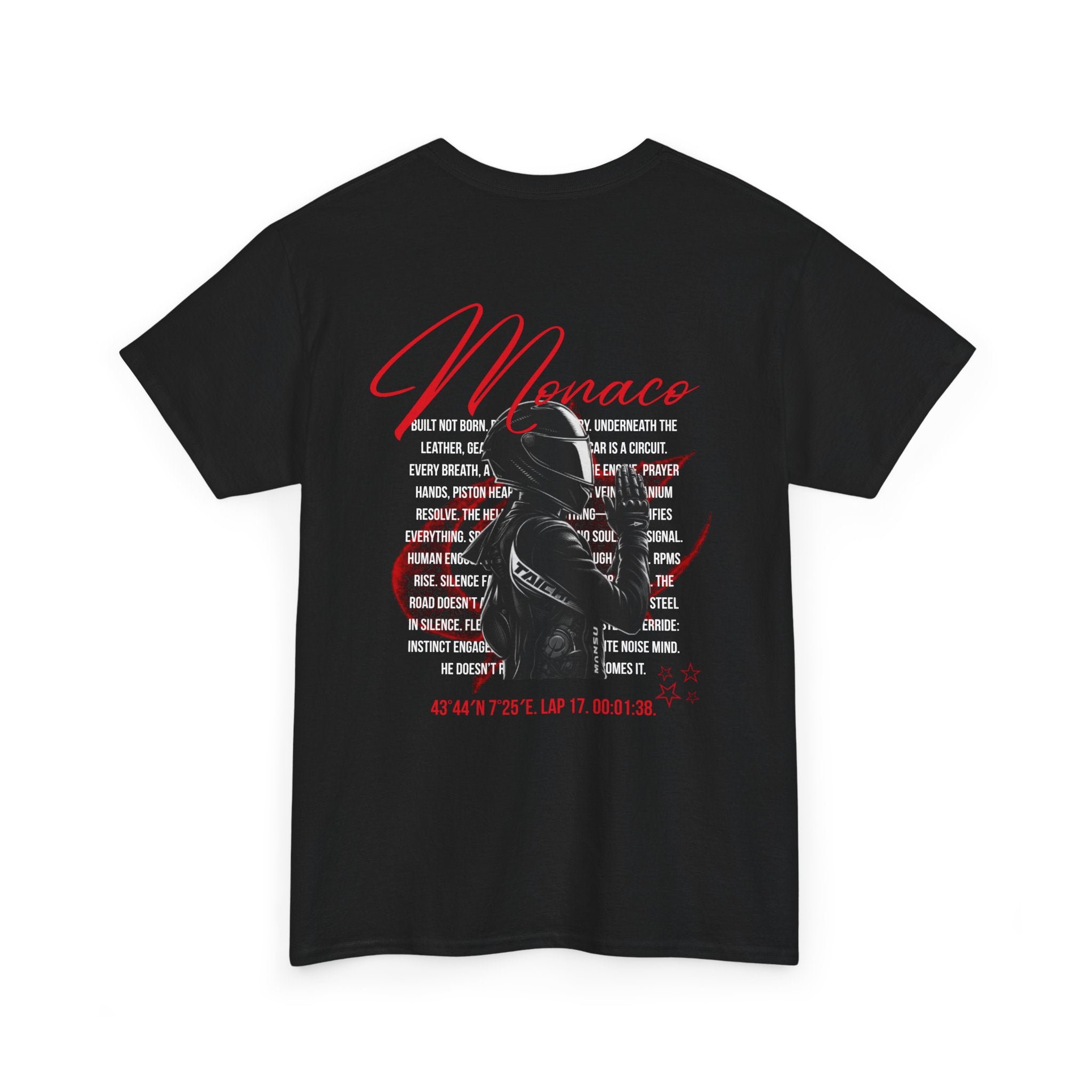 Monaco Racing Helmet Shirt | F1 Motorsport Tee | Retro Driver Graphic