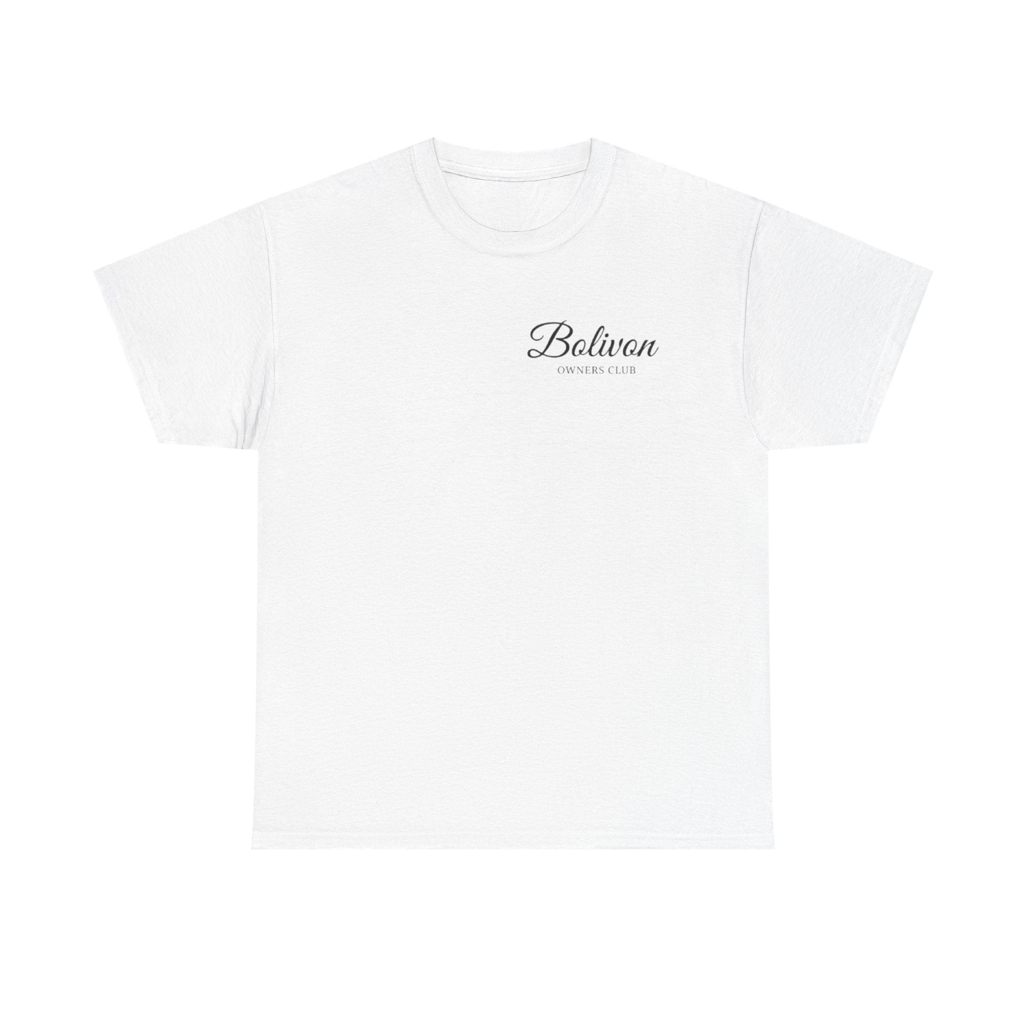 Bolivon Owners Club Tee — Minimal Script Logo Graphic T-Shirt