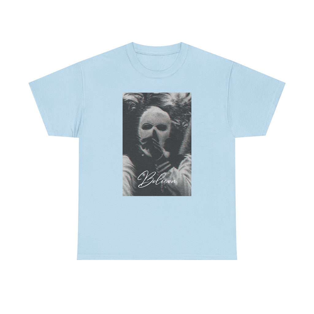 Signal Noise Graphic Tee — Distorted Balaclava Print | Premium Streetwear