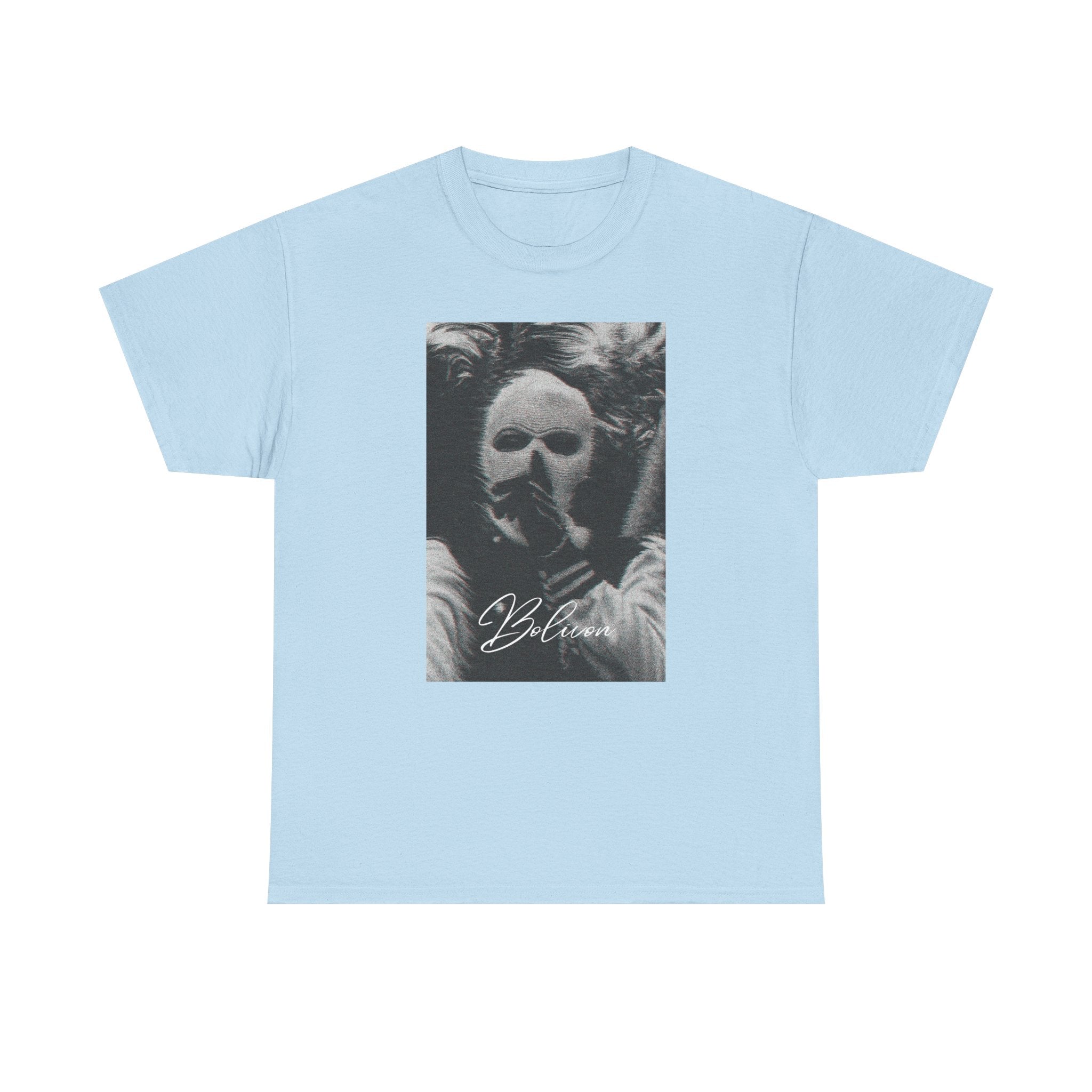 Signal Noise Graphic Tee — Distorted Balaclava Print | Premium Streetwear