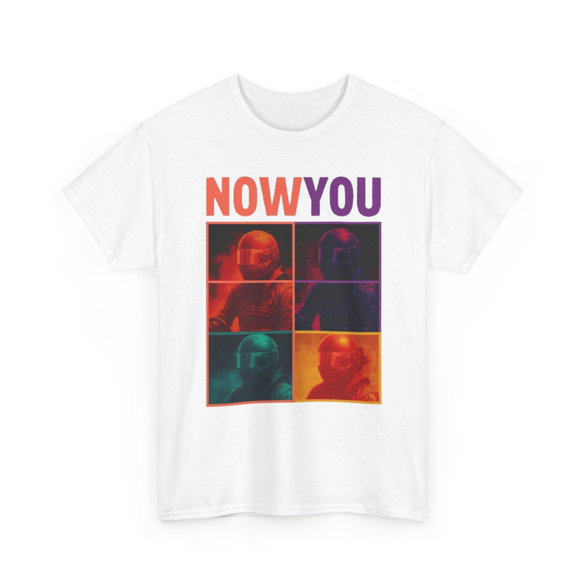 Now You Pop Art Tee — Retro Color-Block Portrait Cotton T-Shirt | Premium Streetwear