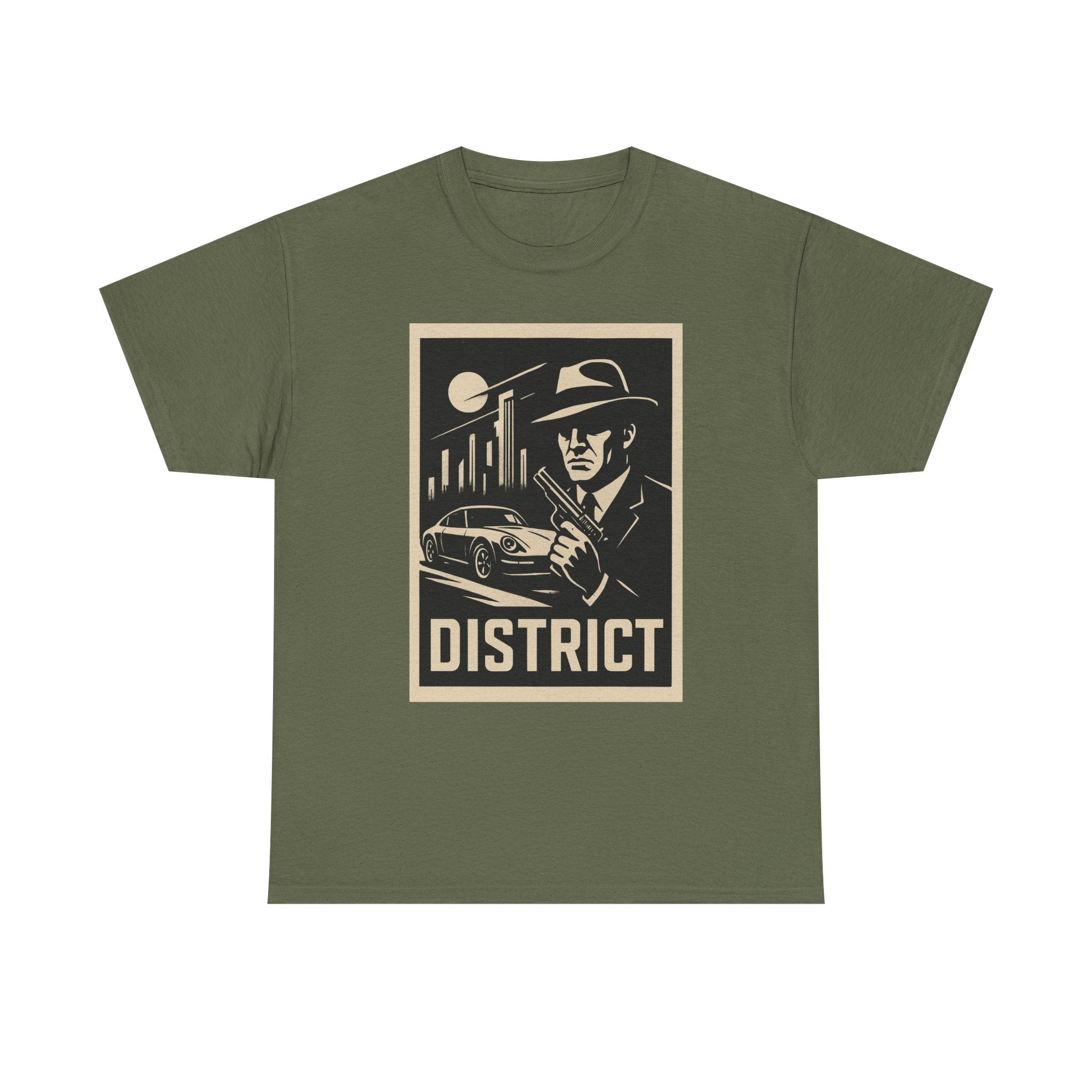 District Noir Tee — Vintage Detective Graphic T-Shirt | Premium Streetwear