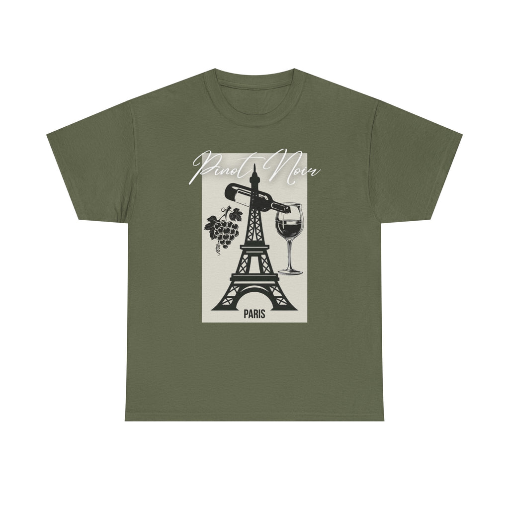 Paris Wine Tee — "Pinot Noir" Eiffel Tower Wine Glass T-Shirt | Premium Streetwear