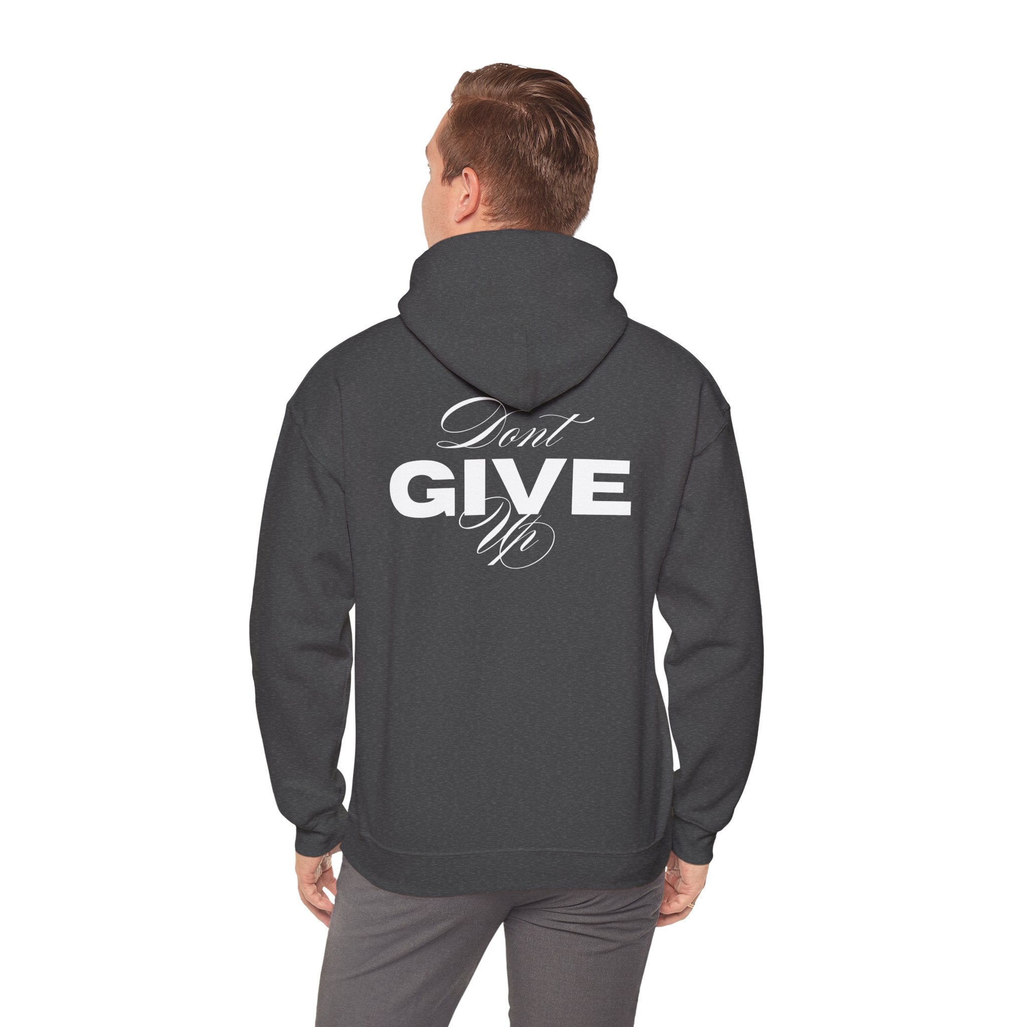 Don't Give Up Hoodie — Motivational Graphic Pullover | Premium Streetwear