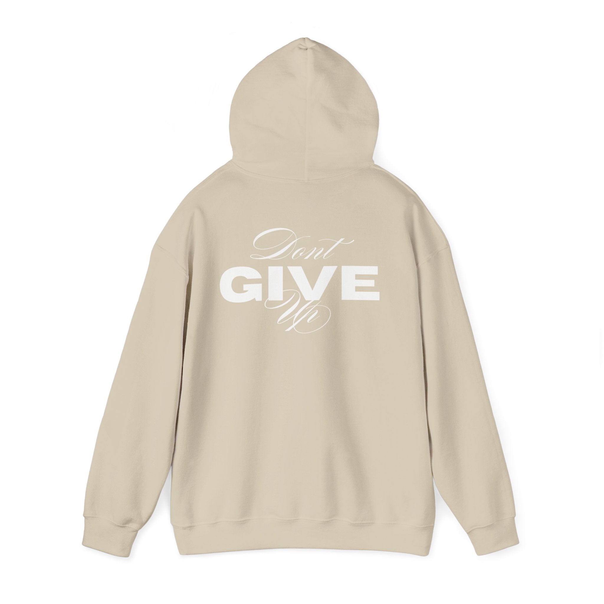 Don't Give Up Hoodie — Motivational Graphic Pullover | Premium Streetwear