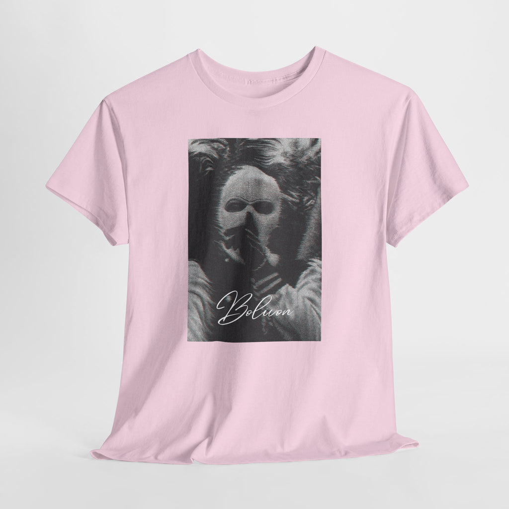 Signal Noise Graphic Tee — Distorted Balaclava Print | Premium Streetwear