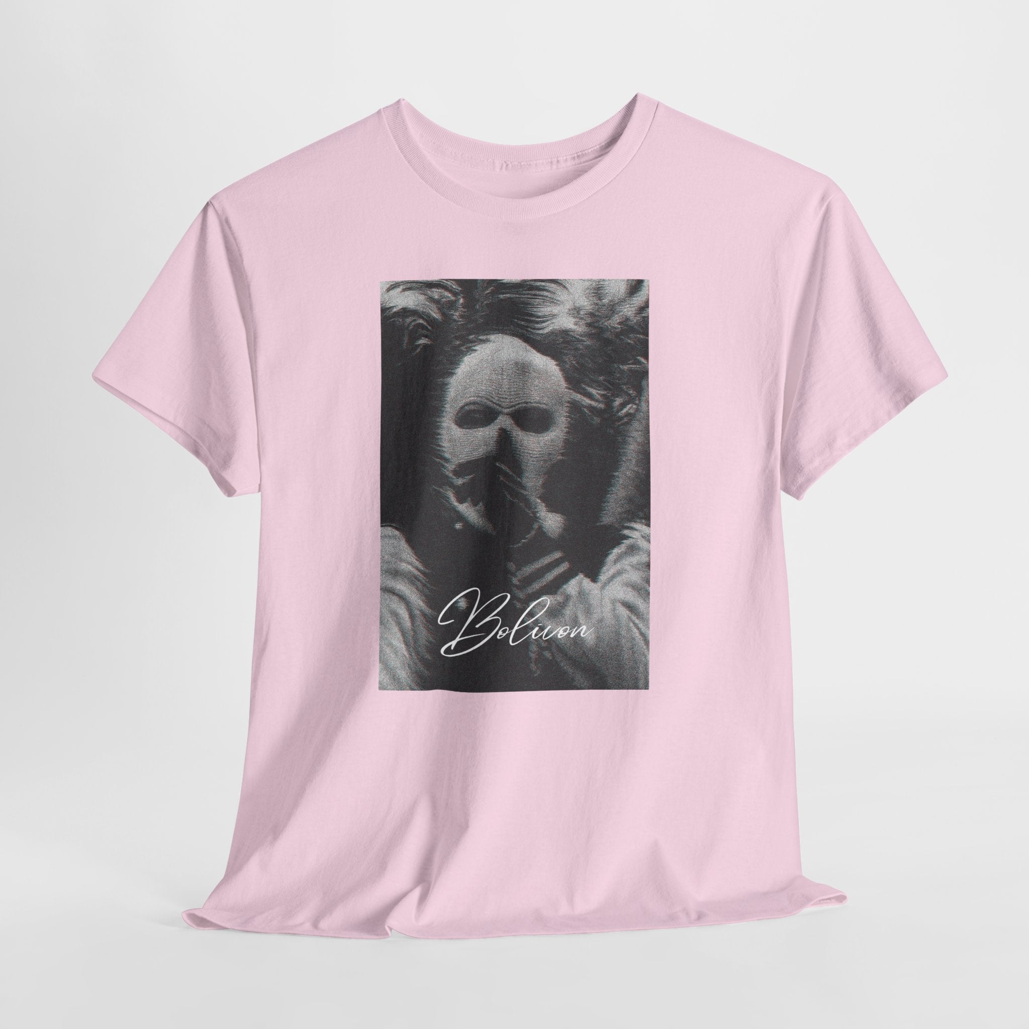 Signal Noise Graphic Tee — Distorted Balaclava Print | Premium Streetwear