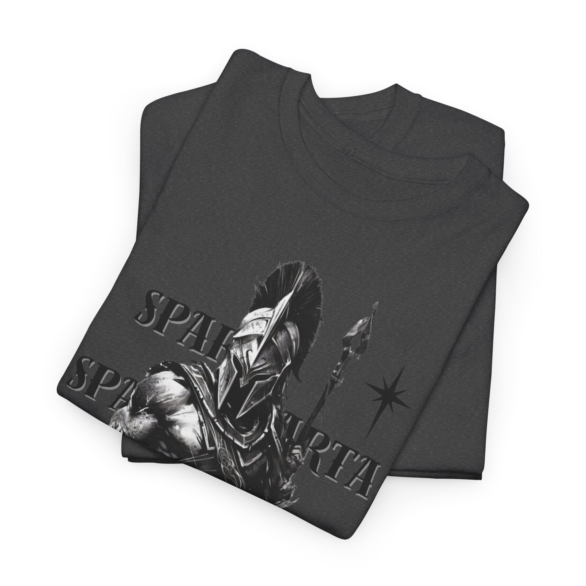 Sparta Warrior T-Shirt — "Sparta" Graphic Spartan Helmet & Spear Tee | Premium Streetwear