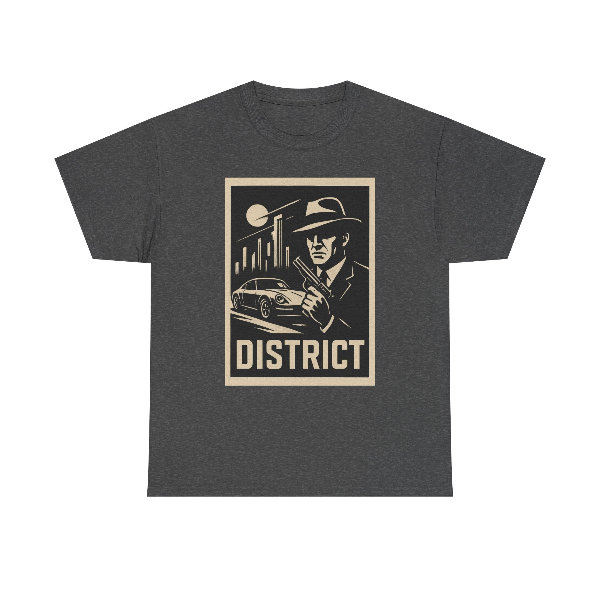 District Noir Tee — Vintage Detective Graphic T-Shirt | Premium Streetwear