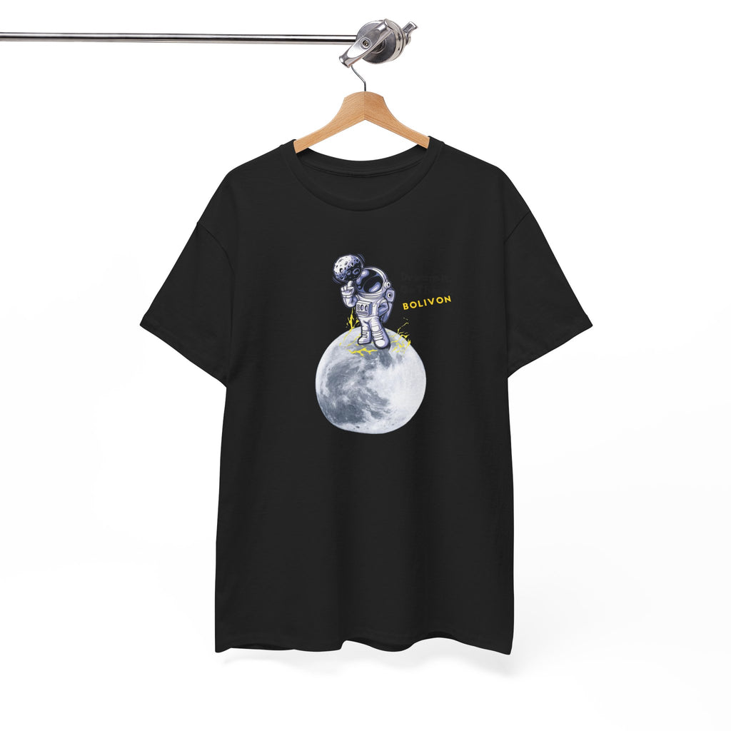 Astronaut on Moon T-Shirt — 'Dream it. Go there.' Space Graphic Tee | Premium Streetwear