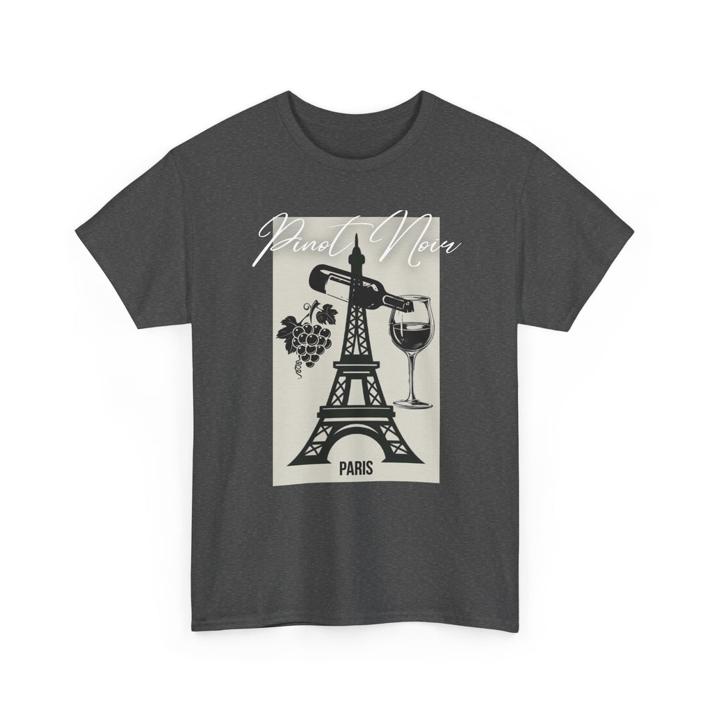 Paris Wine Tee — "Pinot Noir" Eiffel Tower Wine Glass T-Shirt | Premium Streetwear