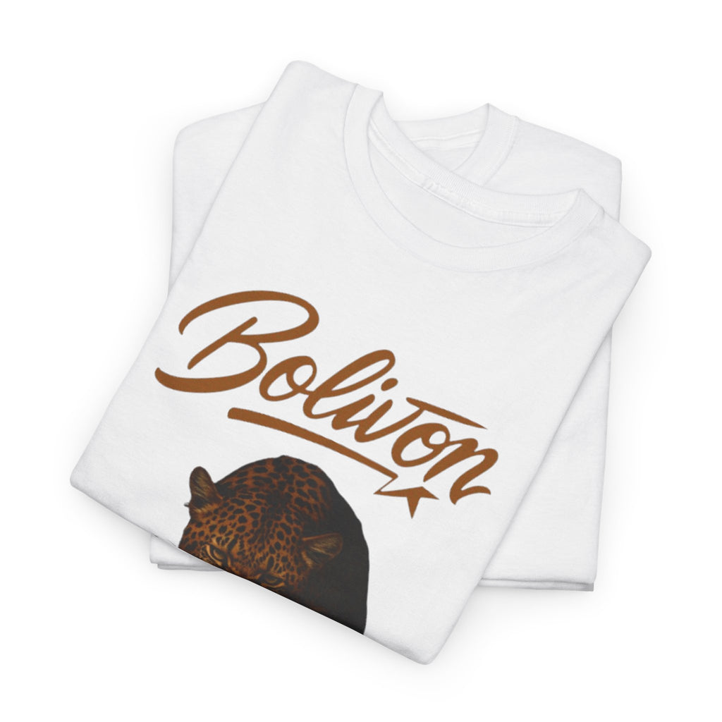 Bolivon Leopard Graphic Tee — Vintage Script Nature T-Shirt | Premium Streetwear