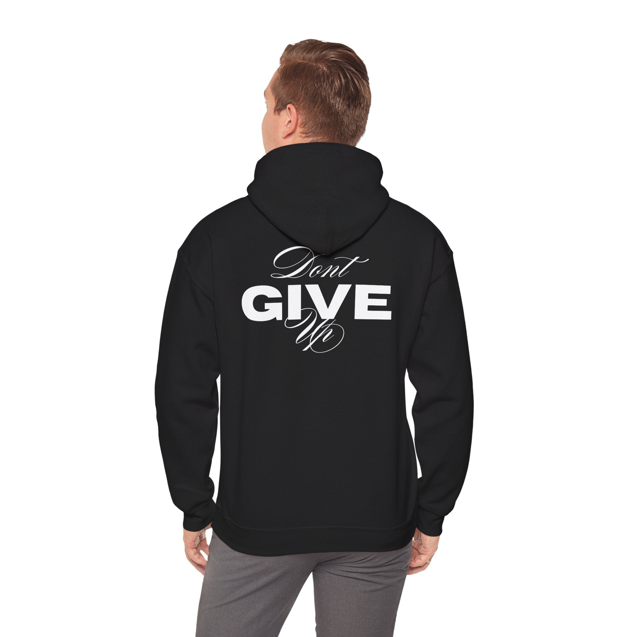 Don't Give Up Hoodie — Motivational Graphic Pullover | Premium Streetwear