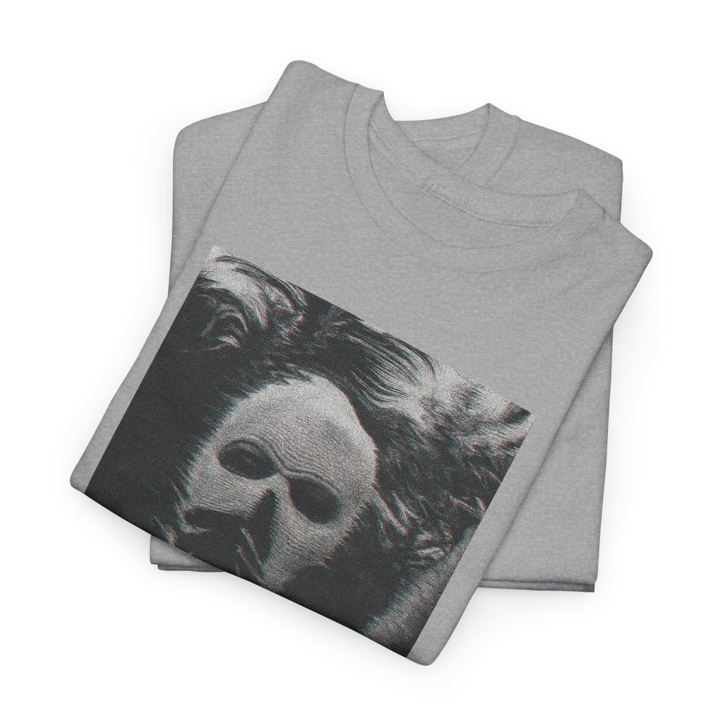 Signal Noise Graphic Tee — Distorted Balaclava Print | Premium Streetwear
