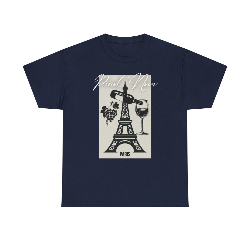 Paris Wine Tee — "Pinot Noir" Eiffel Tower Wine Glass T-Shirt | Premium Streetwear