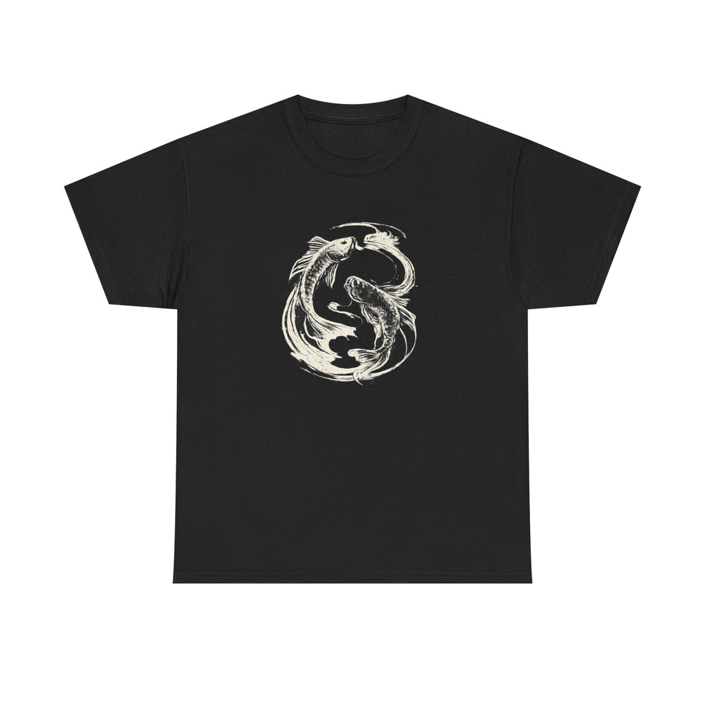 Koi Yin Yang Tee — Minimalist Koi Fish Graphic T-Shirt