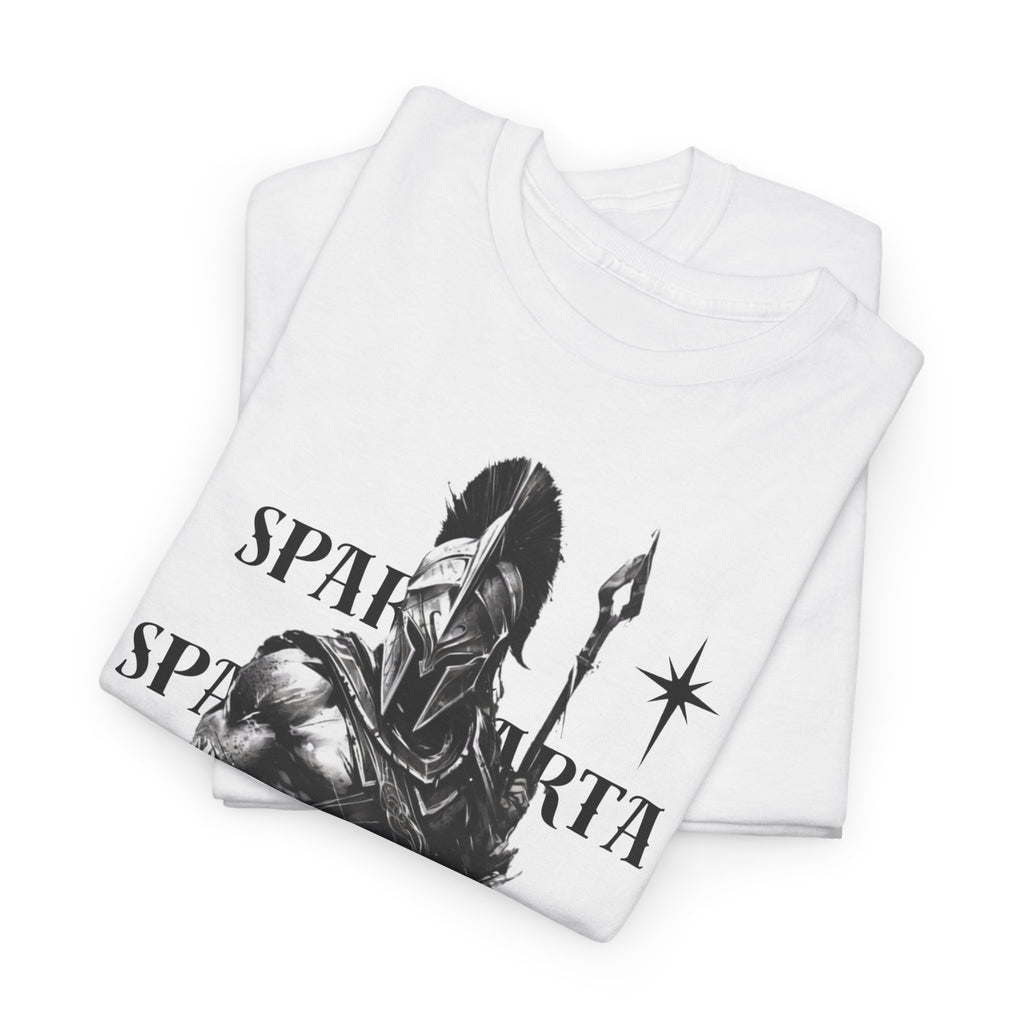 Sparta Warrior T-Shirt — "Sparta" Graphic Spartan Helmet & Spear Tee | Premium Streetwear