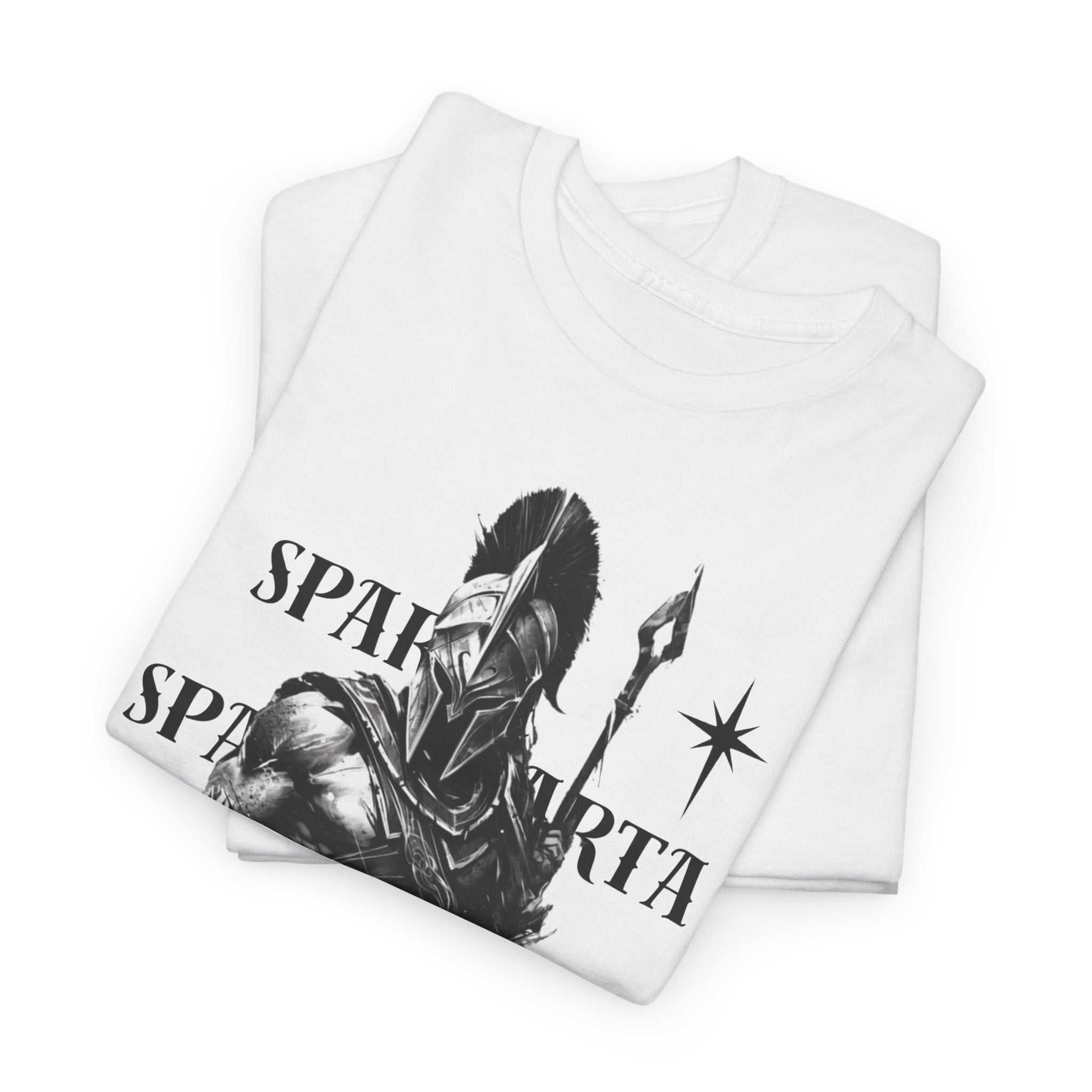 Sparta Warrior T-Shirt — "Sparta" Graphic Spartan Helmet & Spear Tee | Premium Streetwear