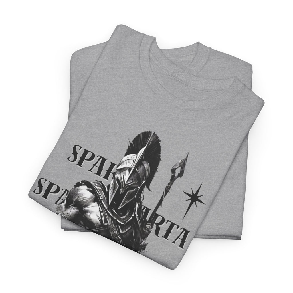 Sparta Warrior T-Shirt — "Sparta" Graphic Spartan Helmet & Spear Tee | Premium Streetwear