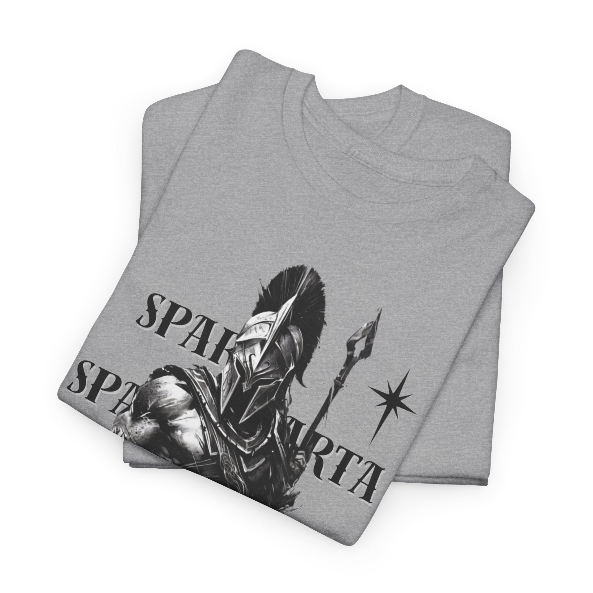 Sparta Warrior T-Shirt — "Sparta" Graphic Spartan Helmet & Spear Tee | Premium Streetwear