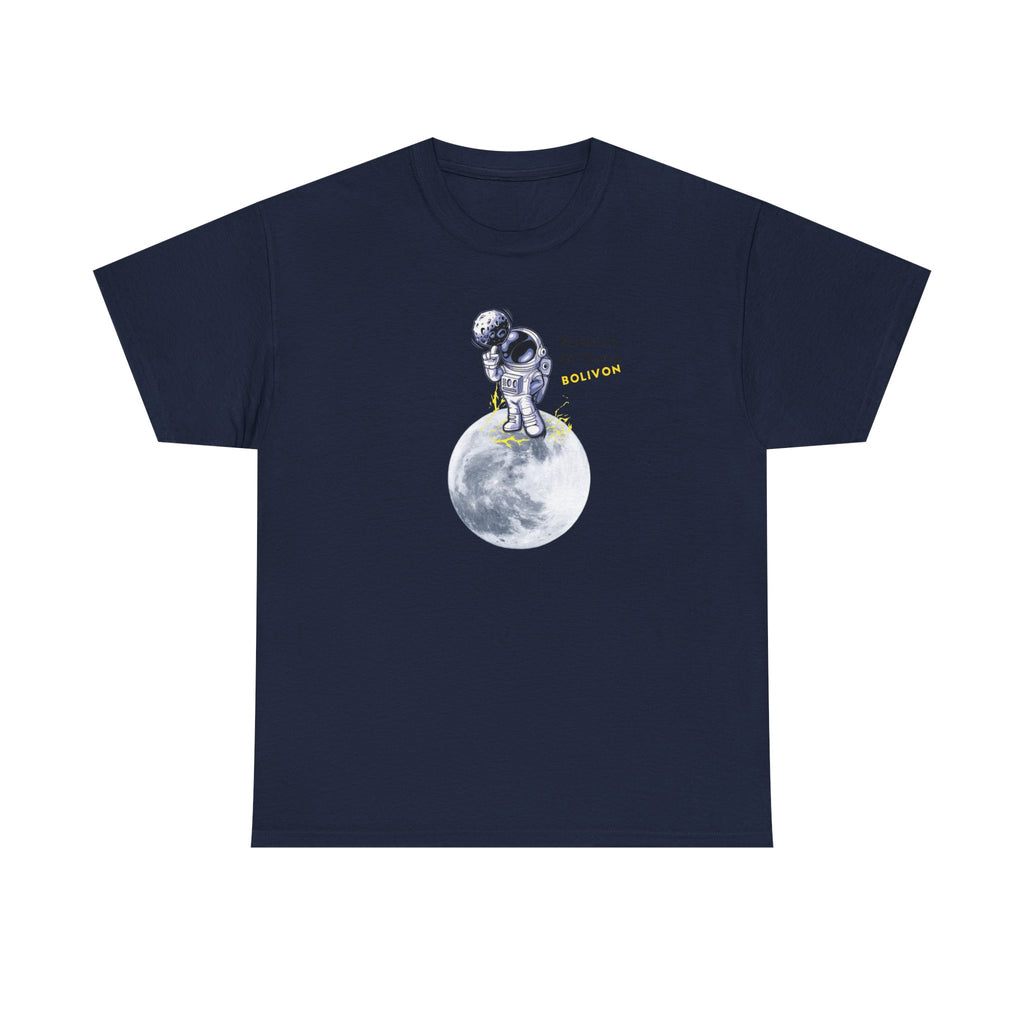 Astronaut on Moon T-Shirt — 'Dream it. Go there.' Space Graphic Tee | Premium Streetwear