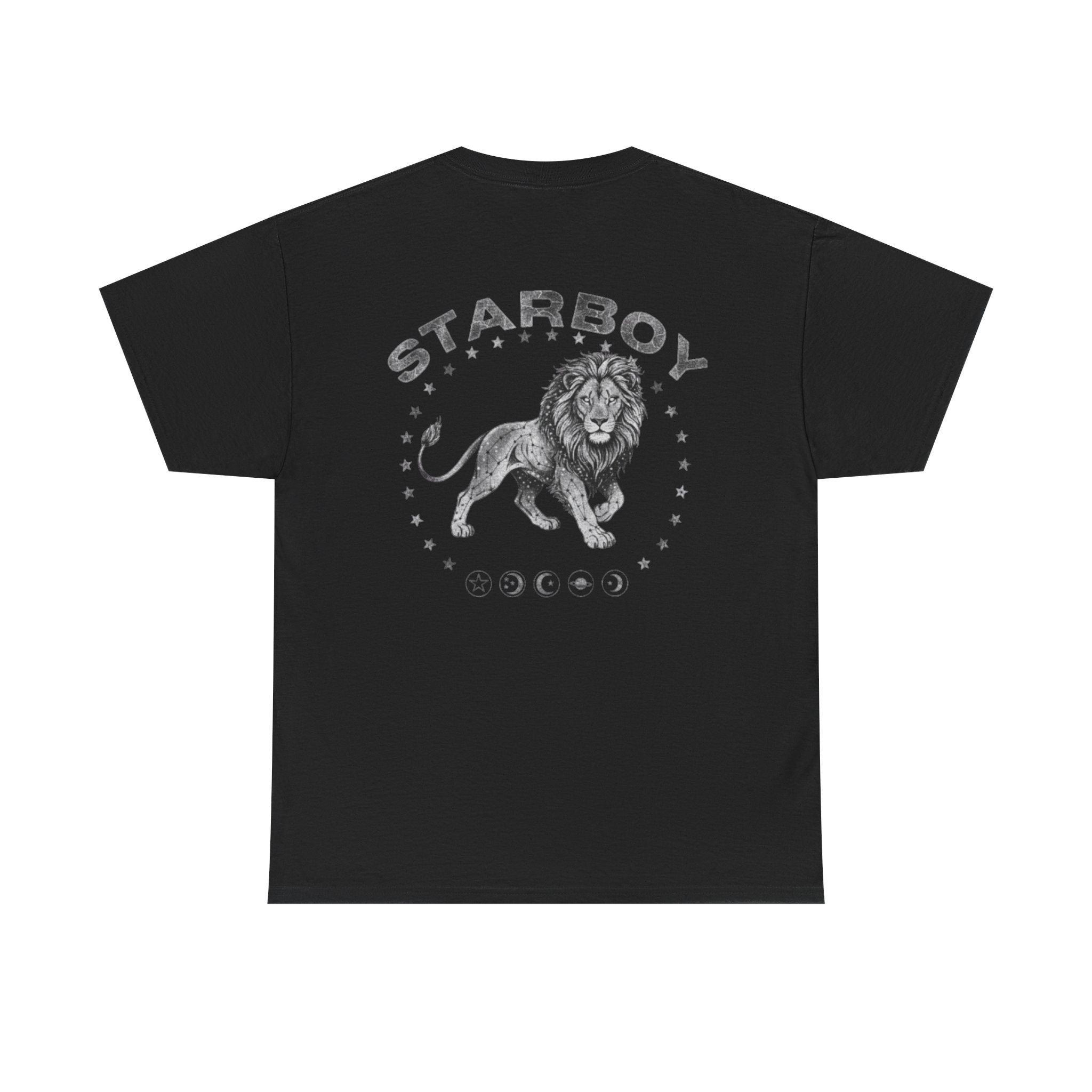 Bolivon Studios Starboy Lion Tee — Celestial Astrology Back-Print | Premium Cotton