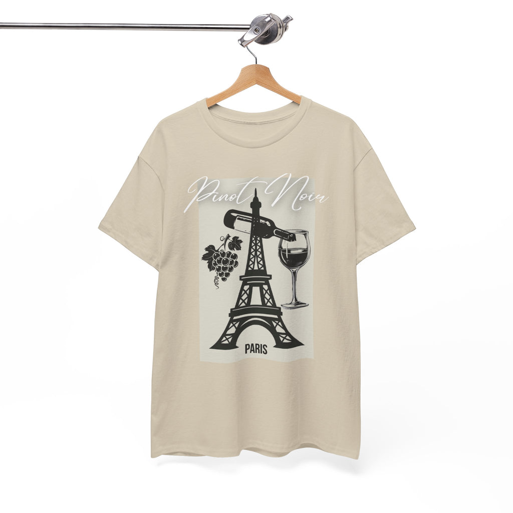 Paris Wine Tee — "Pinot Noir" Eiffel Tower Wine Glass T-Shirt | Premium Streetwear