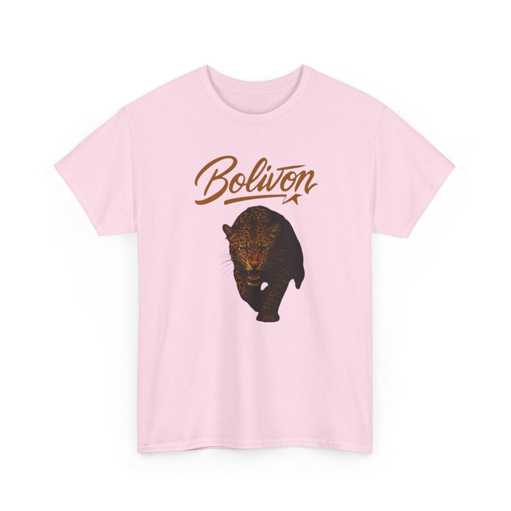 Bolivon Leopard Graphic Tee — Vintage Script Nature T-Shirt | Premium Streetwear