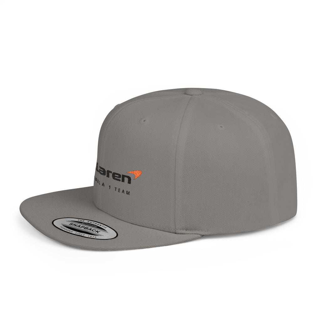 McLaren Formula 1 Flat Bill Snapback Cap, Racing Hat, Motorsport Gear, Gift for Car Lovers, Summer Accessories