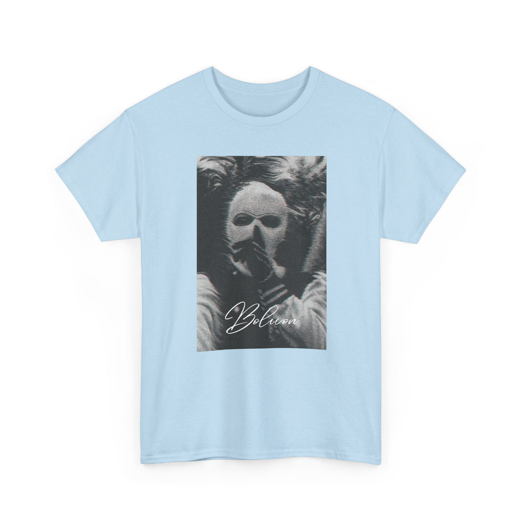 Signal Noise Graphic Tee — Distorted Balaclava Print | Premium Streetwear