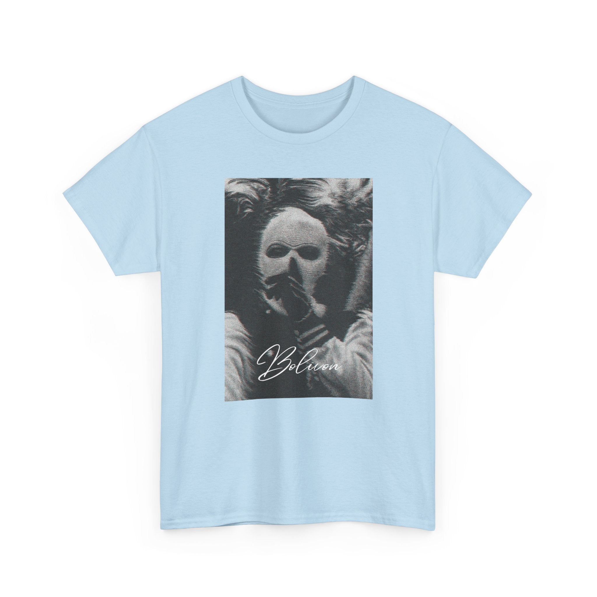 Signal Noise Graphic Tee — Distorted Balaclava Print | Premium Streetwear