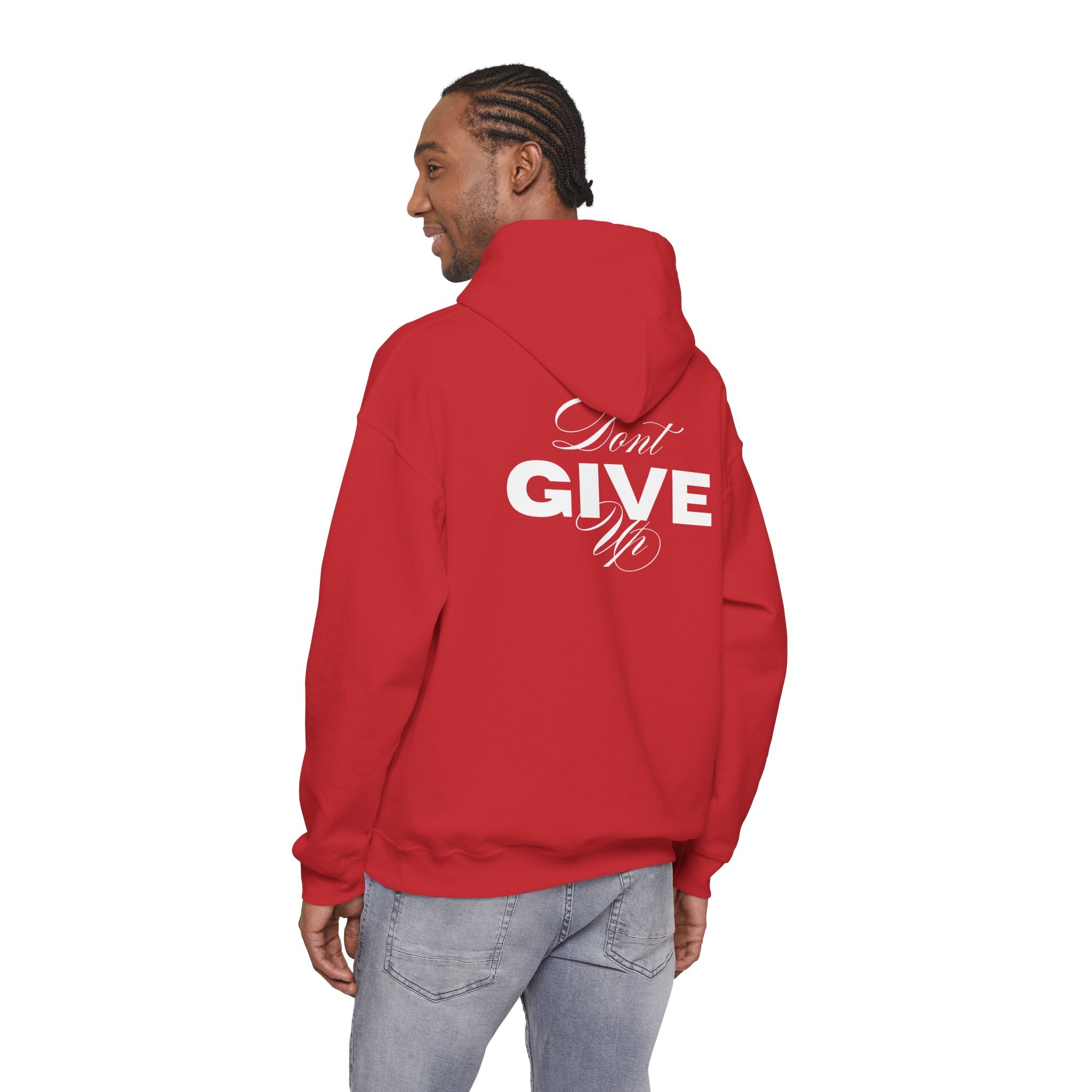 Don't Give Up Hoodie — Motivational Graphic Pullover | Premium Streetwear