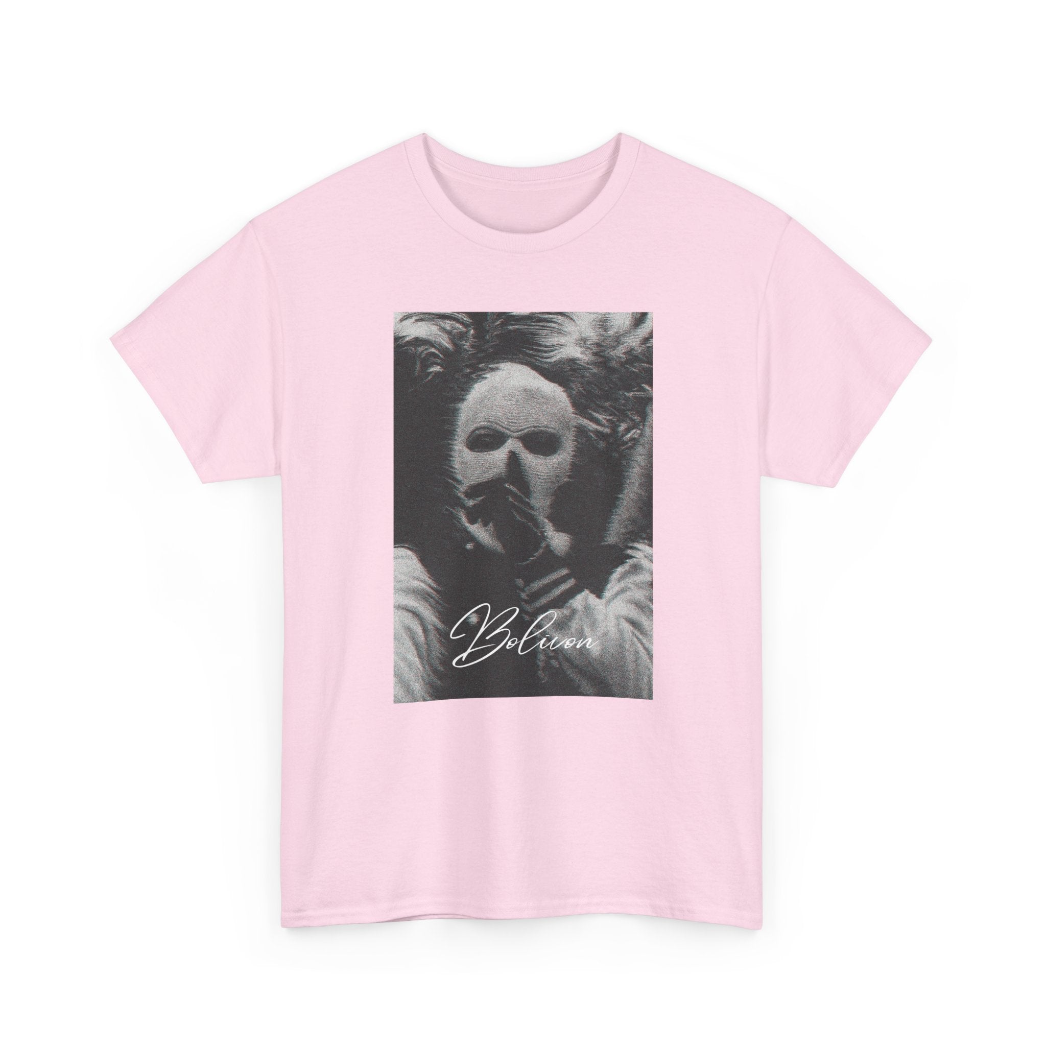 Signal Noise Graphic Tee — Distorted Balaclava Print | Premium Streetwear