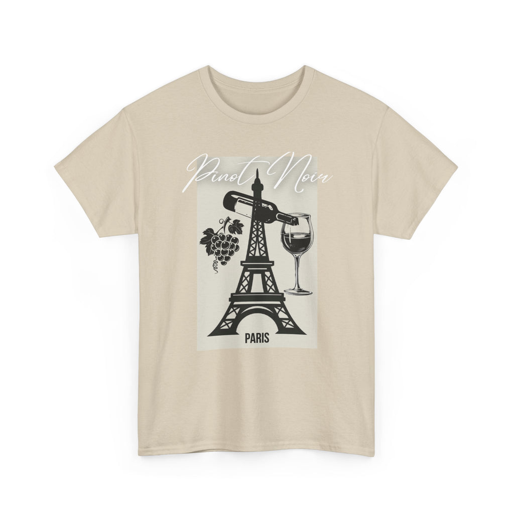 Paris Wine Tee — "Pinot Noir" Eiffel Tower Wine Glass T-Shirt | Premium Streetwear