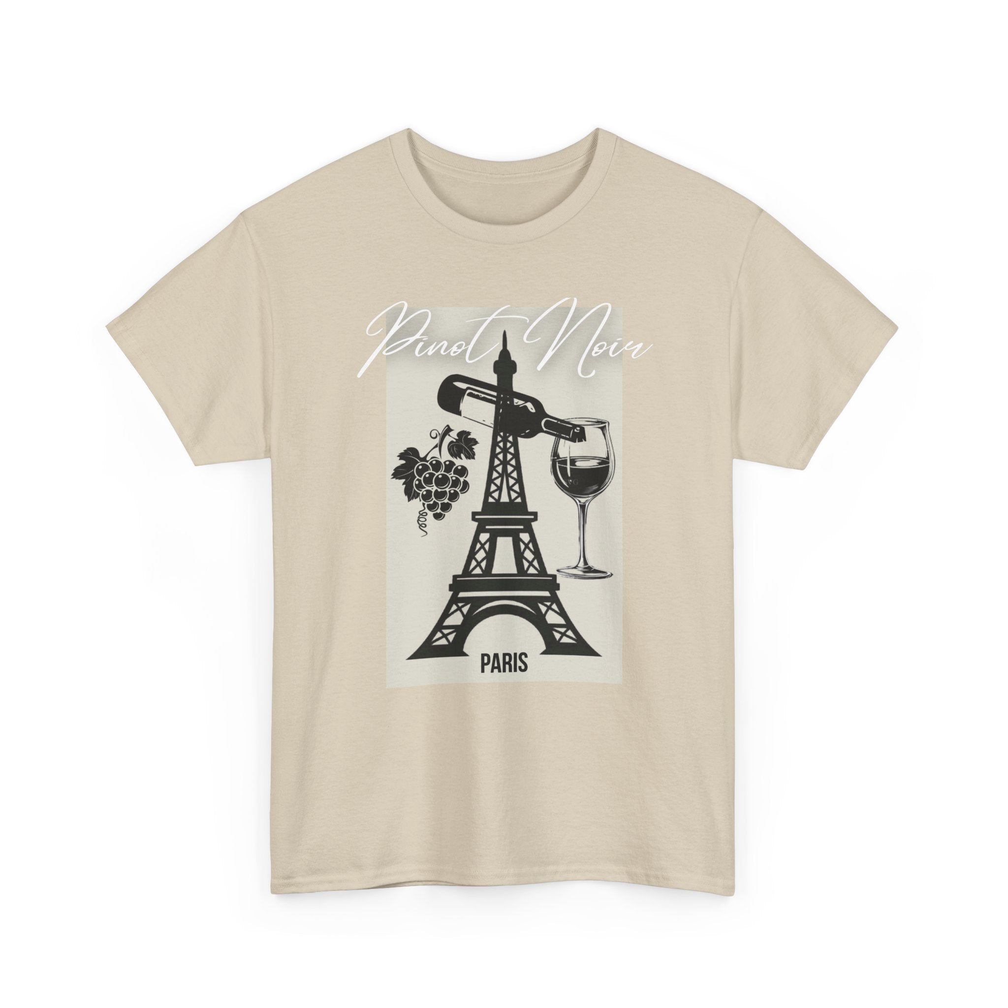 Paris Wine Tee — "Pinot Noir" Eiffel Tower Wine Glass T-Shirt | Premium Streetwear