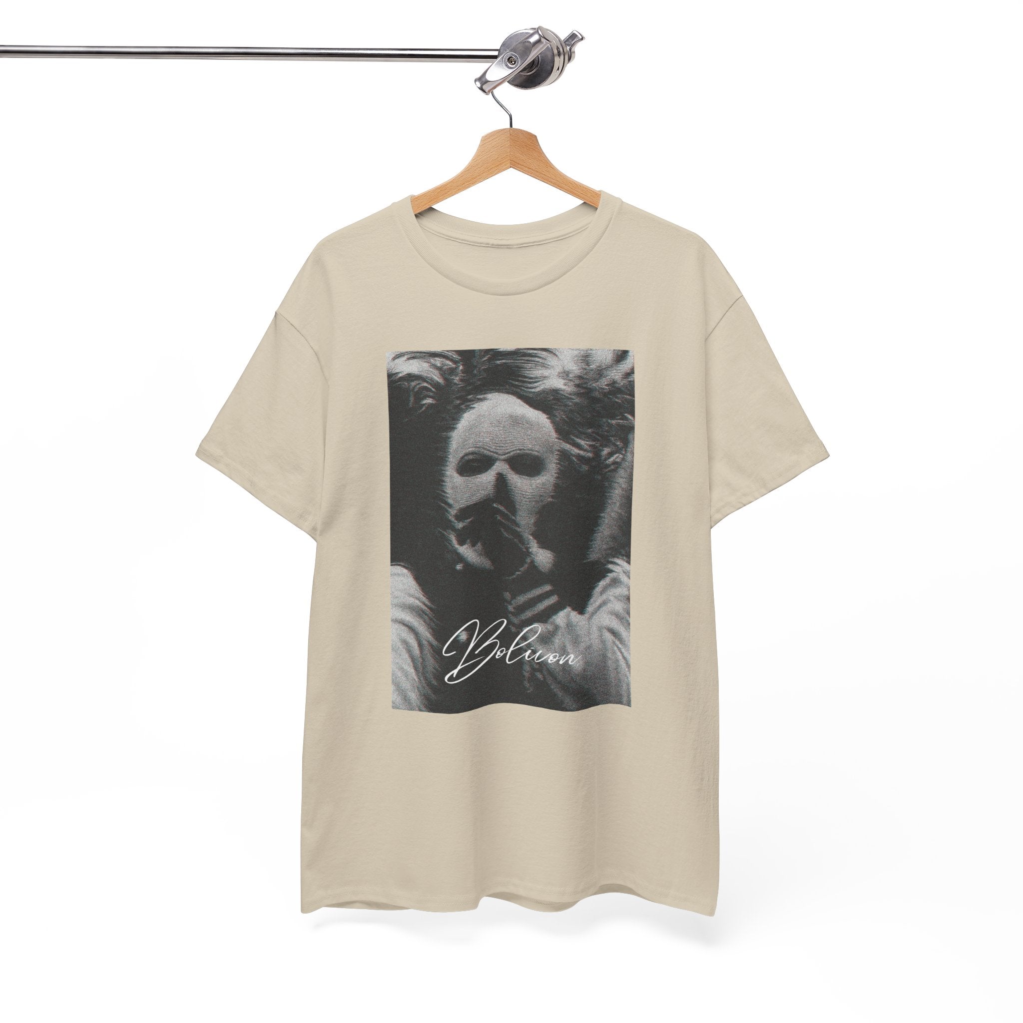 Signal Noise Graphic Tee — Distorted Balaclava Print | Premium Streetwear