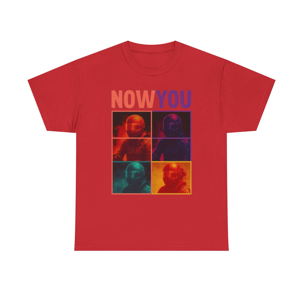 Now You Pop Art Tee — Retro Color-Block Portrait Cotton T-Shirt | Premium Streetwear