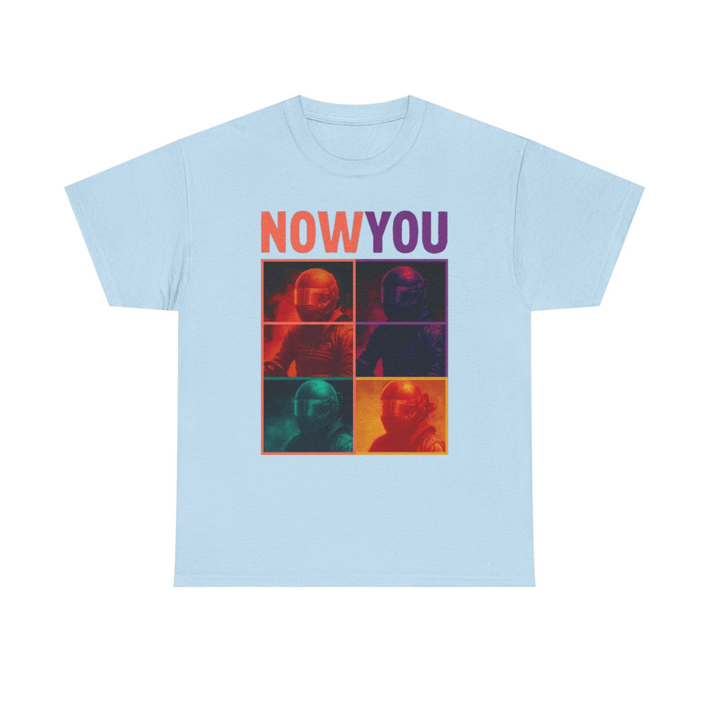 Now You Pop Art Tee — Retro Color-Block Portrait Cotton T-Shirt | Premium Streetwear