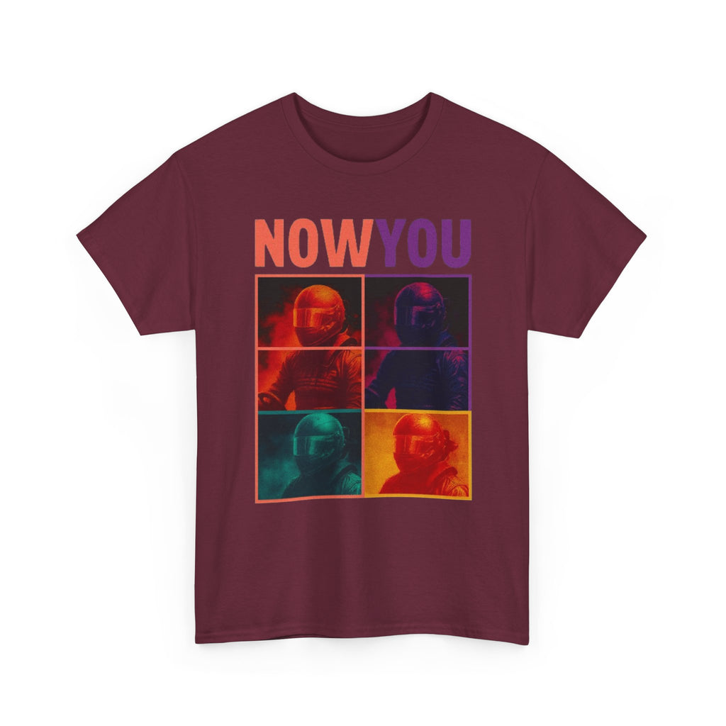 Now You Pop Art Tee — Retro Color-Block Portrait Cotton T-Shirt | Premium Streetwear